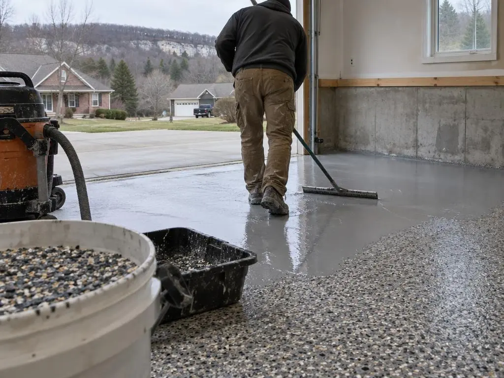 Epoxy Flake Floors in Bloomington, IN